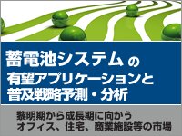 蓄電池システムの有望アプリケーションと普及戦略予測・分析